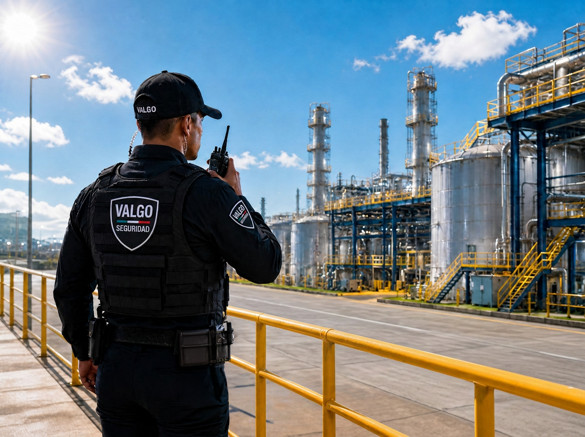 Guardia Valgo en planta industrial